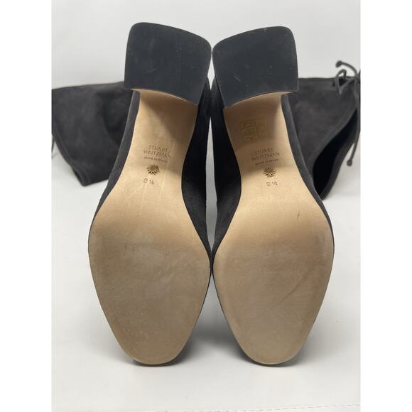 Stuart Weitzman Tipland Gray Suede Over the Knee-High Boots 9.5 - Picture 14 of 15